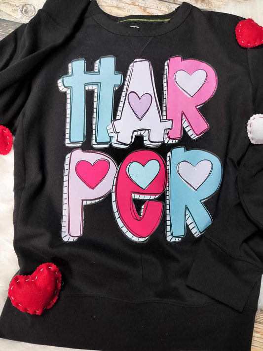 Personalized Valentine's Title Tee