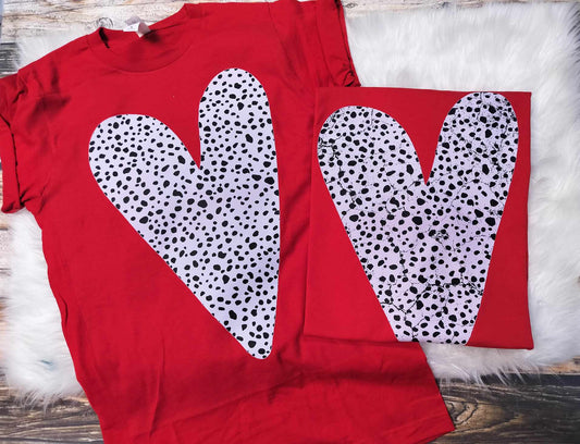 Dalmatian Heart - Distressed and Not